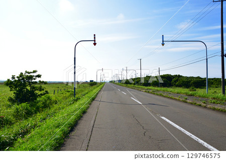 北海道根室市國道35號線從野沙布岬到京陵橋的風景 北海道根室市國道35號線從野沙布岬到京陵橋的風景 129746575