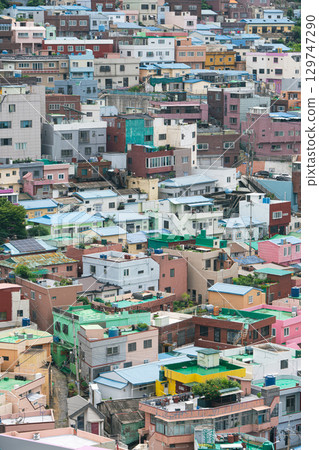 Streets of Gamcheon Culture Village in Busan, South Korea 129747290