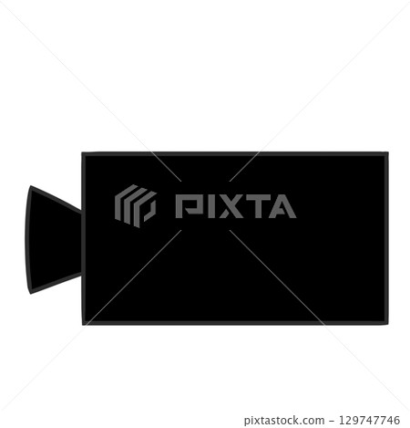 Security camera silhouette simple shadow black Security camera silhouette simple shadow black 129747746