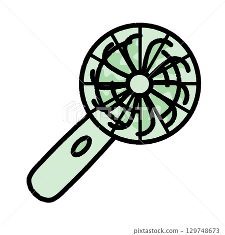 旋轉手持風扇，祖母綠顏色 129748673