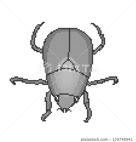 金蟲_像素藝術（黑色） 129748941
