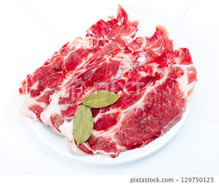 fresh meat isolated 129750123