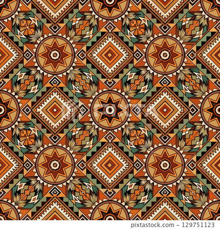 seamless pattern, graphic vector background, copy space wallpaper 129751123