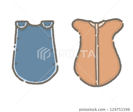 嬰兒睡袋襁褓的插圖 129751598