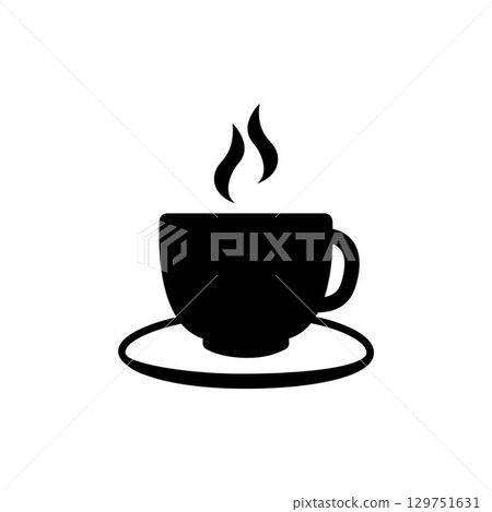 Coffee cup logo illustration design Coffee cup logo illustration design 129751631