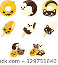 An illustration set of sweets perfect for Halloween. 129751640