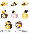An illustration set of sweets perfect for Halloween. 129751642