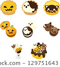 An illustration set of sweets perfect for Halloween. 129751643
