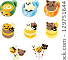 An illustration set of sweets perfect for Halloween. 129751644