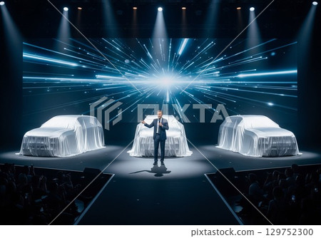 人工智慧生成的商業圖像:一家汽車製造商的執行長在新車發表會上發表演講 人工智慧生成的商業圖像:一家汽車製造商的執行長在新車發表會上發表演講 129752300