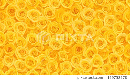 AI 圖片：充滿螢幕的黃玫瑰 129752378