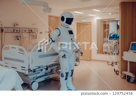 Humanoid Robot Assisting Patient in Modern Medical Environment 129752456