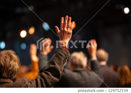People in Formal Attire Participate Actively in a Conference or Seminar Setting People in Formal Attire Participate Actively in a Conference or Seminar Setting 129752539