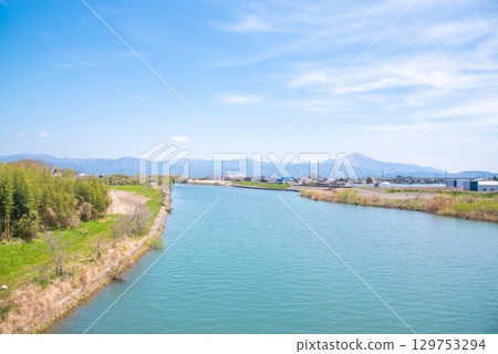 姐川河蒼鷺日落 姐川河蒼鷺日落 129753294