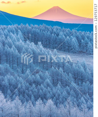 富士山霧峰霜 富士山霧峰霜 129753717