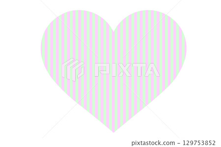 Stripe/Border/Pink x Green Heart Stripe/Border/Pink x Green Heart 129753852