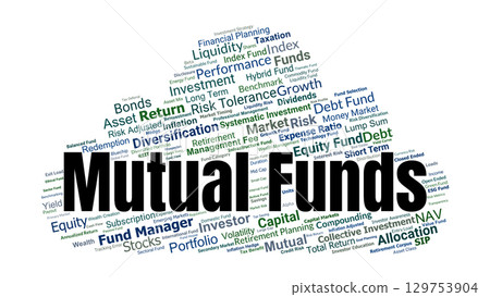 Mutual Funds Word Cloud. Key Concepts On Investment, Diversification, Risk, Return, Assets, Strategies, And Investor Education In Collective Investment Vehicles. Mutual Funds Word Cloud. Key Concepts On Investment, Diversification, Risk, Return, Assets, Strategies, And Investor Education In Collective Investment Vehicles. 129753904