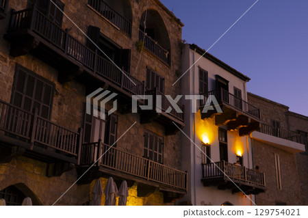 Landscape photo of Old Harbour in Kyrenia, Turkish Republic of Northern Cyprus Landscape photo of Old Harbour in Kyrenia, Turkish Republic of Northern Cyprus 129754021
