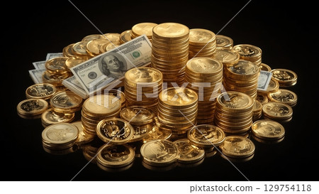 錢幣 紙幣 現金 硬幣 錢幣 紙幣 現金 硬幣 129754118