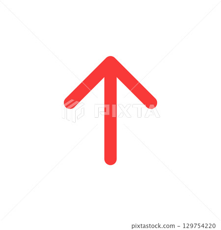 Simple rounded arrow 129754220
