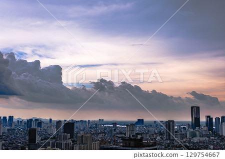 Storm Clouds at Sunset over Hanoi 129754667