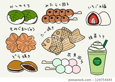 日本糖果明信片 129754845