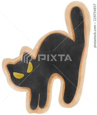 Black cat cookie Black cat cookie 129754857