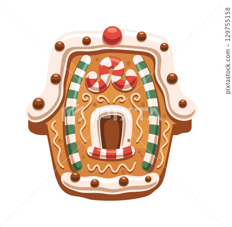Gingerbread house cookie Christmas pastry 129755158