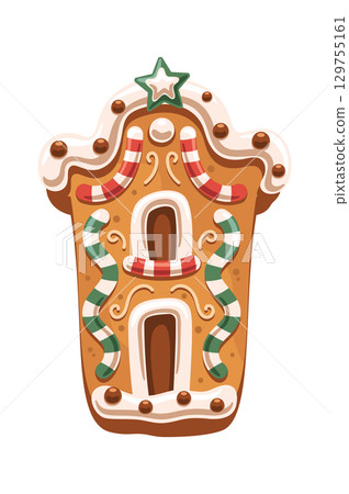 Christmas gingerbread house festive pastry 129755161