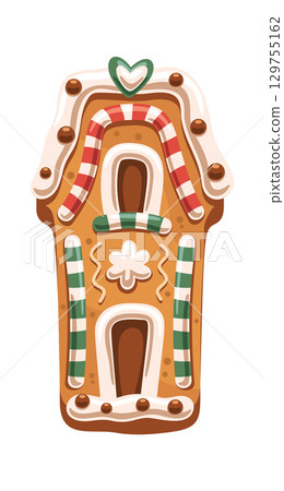 Christmas holiday gingerbread baked cookie 129755162