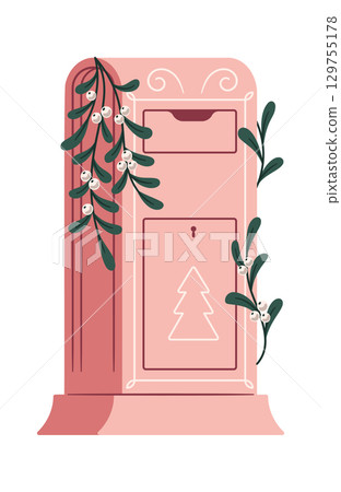 Christmas mail box for letters 129755178