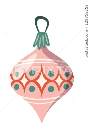 Holiday ornament Christmas bauble design Holiday ornament Christmas bauble design 129755255