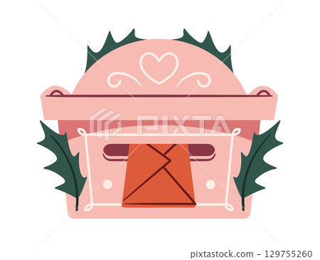 Wall hanging Christmas correspondence postbox Wall hanging Christmas correspondence postbox 129755260