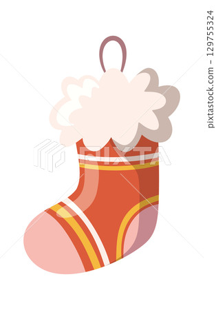 Christmas stocking fir tree bauble 129755324
