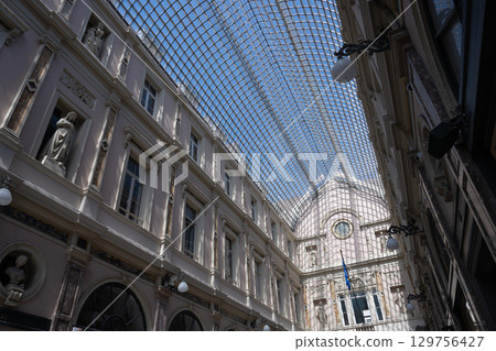 Glass roof of the Galeries Royales Saint-Hubert Glass roof of the Galeries Royales Saint-Hubert 129756427