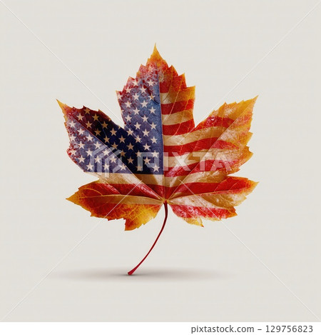 American Autumn Leaf 129756823