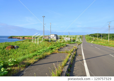 北海道根室市35號國道Nokkamap橋至Kotankeshi橋的風景 北海道根室市35號國道Nokkamap橋至Kotankeshi橋的風景 129757329