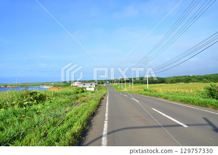 北海道根室市35號國道Nokkamap橋至Kotankeshi橋的風景 北海道根室市35號國道Nokkamap橋至Kotankeshi橋的風景 129757330