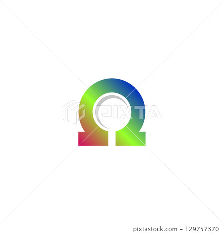 Omega Symbol Logo Template Illustration Design. Vector EPS 10. Omega Symbol Logo Template Illustration Design. Vector EPS 10. 129757370