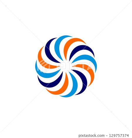 Candy Flower Logo Template Illustration Design. Vector EPS 10. 129757374