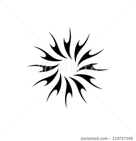Tribal Flower Logo Template Illustration Design. Vector EPS 10. 129757399