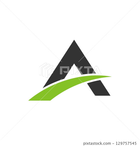 A Letter vector Logo Template Illustration Design. Vector EPS 10. A Letter vector Logo Template Illustration Design. Vector EPS 10. 129757545