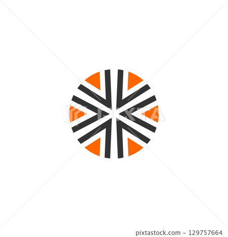 Colorful Circle Star Logo Template Illustration Design. Vector EPS 10. 129757664