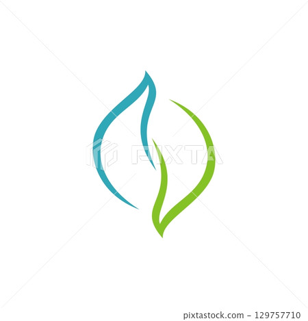 Abstract Swoosh Logo Template Illustration Design. Vector EPS 10. 129757710