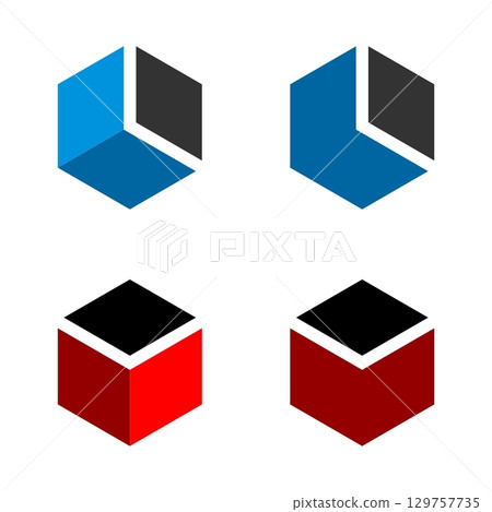 Hexagon Box Logo Template Illustration Design. Vector EPS 10. 129757735