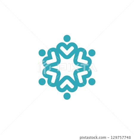 Star Flower Pattern Logo Template Illustration Design. Vector EPS 10. Star Flower Pattern Logo Template Illustration Design. Vector EPS 10. 129757748