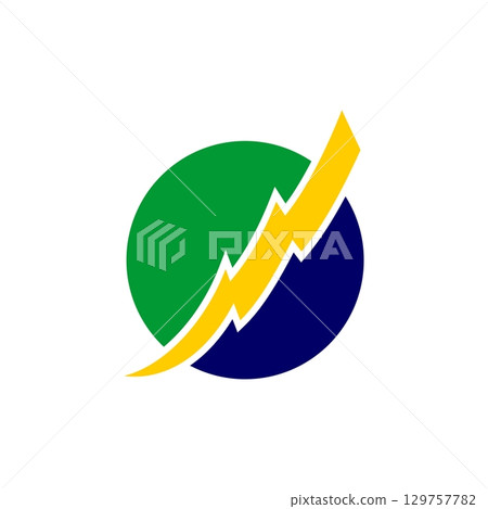 Brazilian Electricity Logo Illustration Design. Vector EPS 10. 129757782