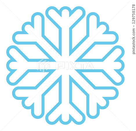 Snowflake icon illustration Snowflake icon illustration 129758178