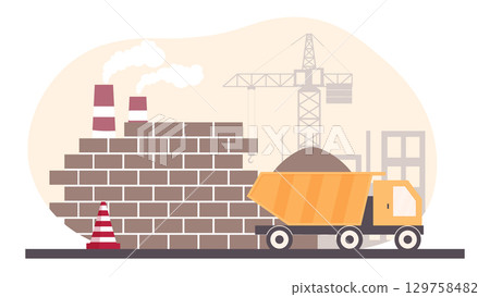 under construction site under construction site 129758482
