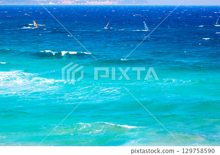 Beautiful Shirahama Beach and windsurfing 129758590